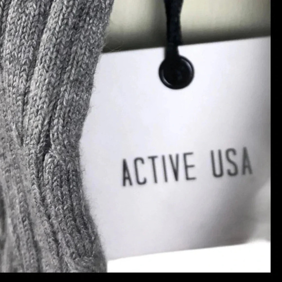 ACTIVE USA NWT WOMENS GRAY TOP SHIRT SWEATER WINTER CASUAL DRESSY FALL SIZE XL - Picture 4 of 5